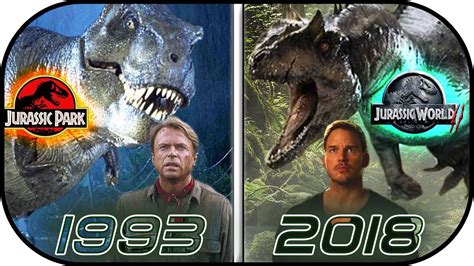 Evolution Of Jurassic Park Movies 1993 2018 History Of Jurassic World 2 Fallen Kingdom Youtube