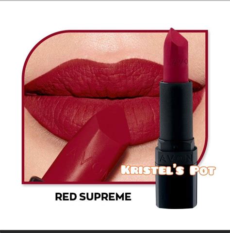 Avon ULTRA PERFECTLY MATTE Red Supreme Ruby Kiss Lipstick 3 6g