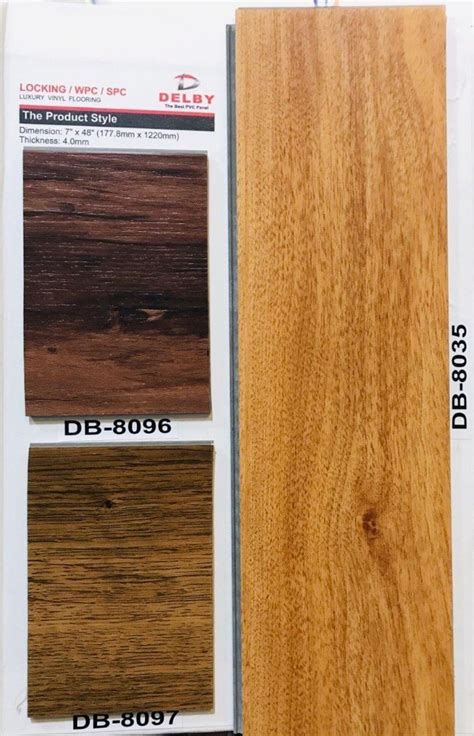 SPC Flooring Plank Size 7 Inch X 48 Inch X 4 Mm At Rs 115 Square Feet