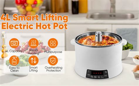 Amazon Buytra L Smart Lifting Electric Hot Pot W Electric