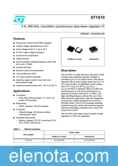 St S Datasheet Pdf Kb Stmicroelectronics Pobierz Z Elenota Pl