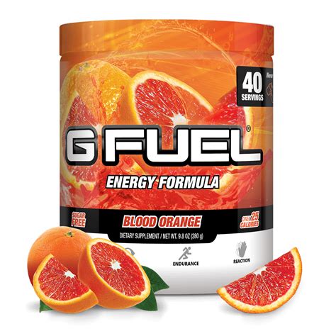 G Fuel 40 Serves Blood Orange Sold Out Natural Energy Drinks