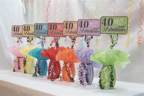 40 And Fabulous 40th Birthday Decorations Available In 9 Colors 40th