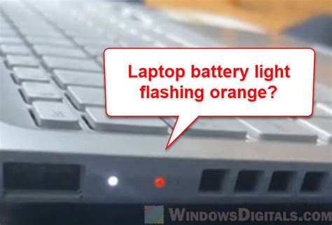 Battery Light Blinking Orange on Lenovo, Dell or Asus Laptop