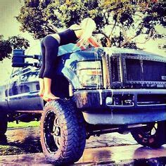 Diesel Girl And Lifted Trucks