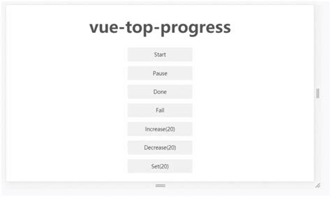 Vue Top Progress的简介及使用教程 Made With Vuejs