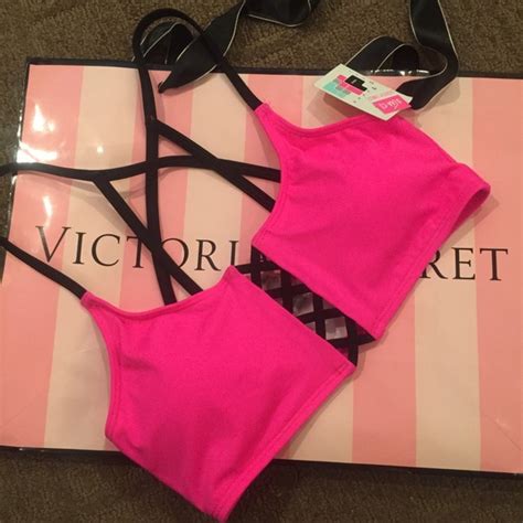 PINK Victoria S Secret Swim Vs Pink Criss Cross Bikini Top Poshmark