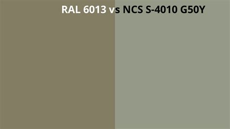 Ral 6013 Vs Ncs S 4010 G50y Ral Colour Chart Uk