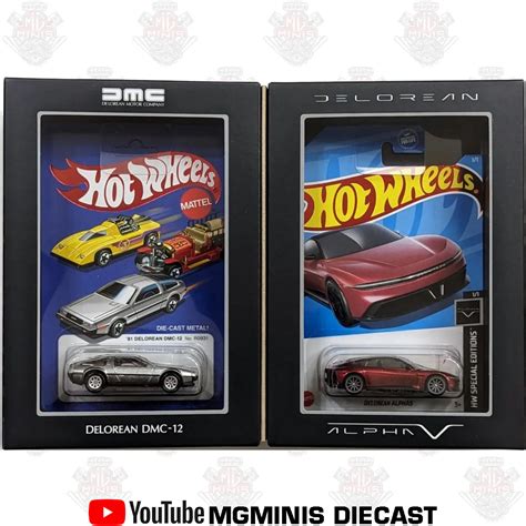 Mattel Creations Hot Wheels X DeLorean DMC Alpha Set MgMinis