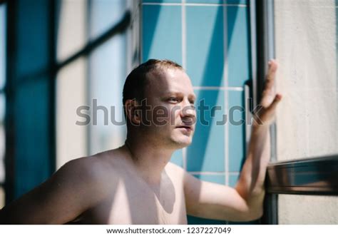 Man Naked Torso Window Stock Photo Shutterstock