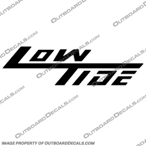 Low Tide Boat Decal Any Color