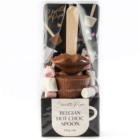 Hot Chocolate Spoon Milk Chocolate Kiss The Lost Flower Shed Auckland Flower Delivery