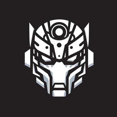 Robot Face Vector 38447400 Vector Art At Vecteezy