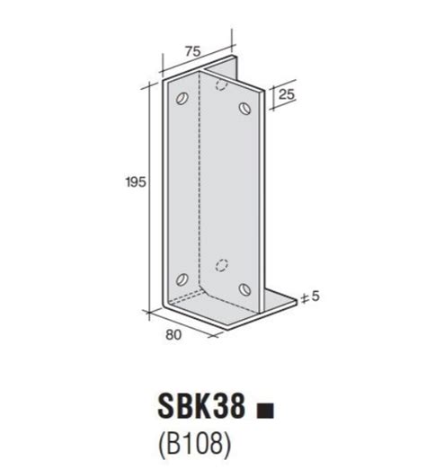 Beam Support Bracket Sbk38 Byl Building