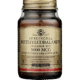 Solgar Methylcobalamin Vitamin B12 5000 Mcg 60