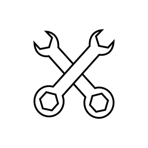 Reparar Icono Vector Servicio Centrar Símbolo Reparar Ilustración