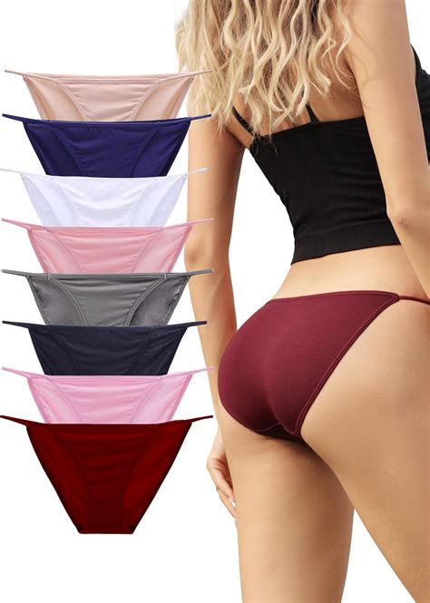 Bolivelan Women S String Bikini Panties High Cut Briefs Low Rise Smooth And Non Slip Underwear