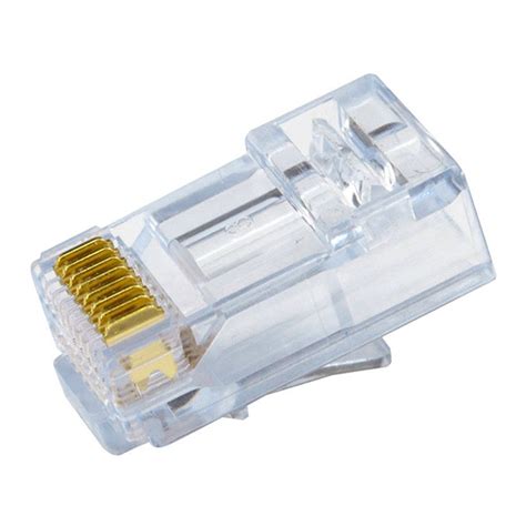 Simply45 S45 1500 Cat5e Utp Unshielded Pass Through Blue Tint Rj45 Mod