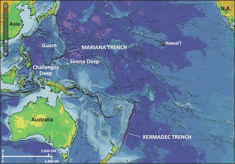 Mariana Trench Map