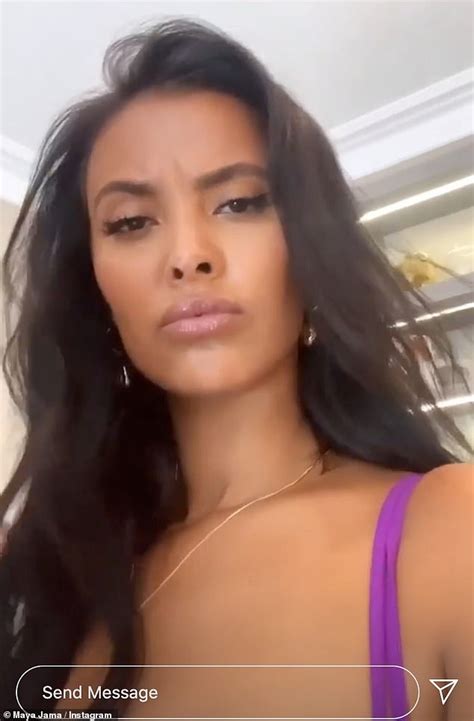 Maya Jama Shows Off Her Sizzling Curves In A Purple Bikini As She Floats On A Lilo Daily Mail