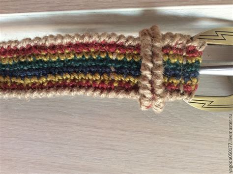 Ремень вязаный из джута. радужный в интернет-магазине Ярмарка Мастеров ...