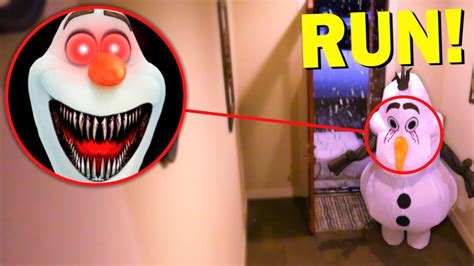 If You Ever See Olaf Exe Outside Your House Run Away Fast Olaf In Real Life Youtube