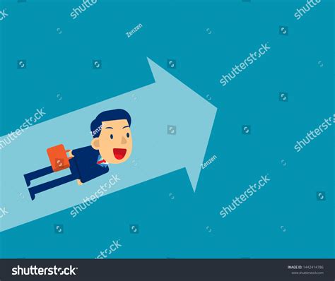 flying upward concept business direction vector stock vector royalty