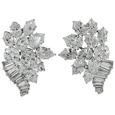 Superb Harry Winston Diamond Hoop Earrings For Sale At 1stdibs