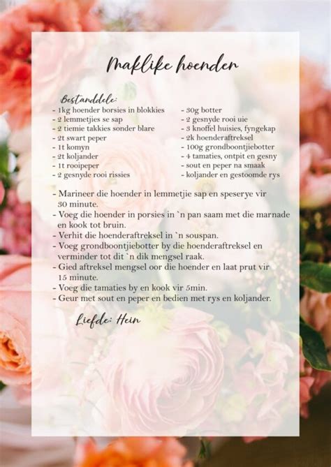 Resepte Boek Ellas Creations