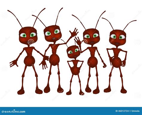 Desenho Das Formigas - Desenhos Animados Das Formigas 3d Ilustração Stock - Ilustração de ...