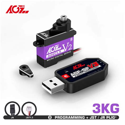 AGFRC Micro Servo Programable S Per R Pido Para Coche A06CLS V2 6g