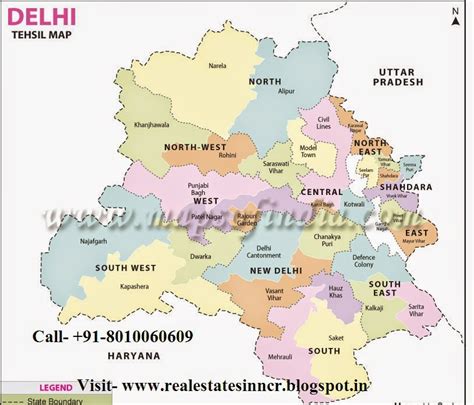 Delhi Map By District