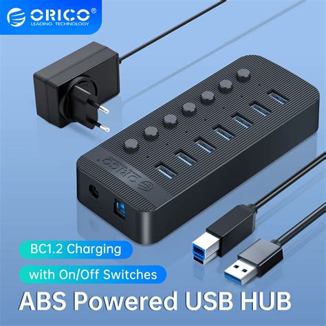 Orico Industrial Usb Hub Abs Usb Otg Splitter On Off