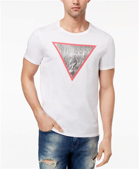 Guess Mens Graphic Print T Shirt Macys