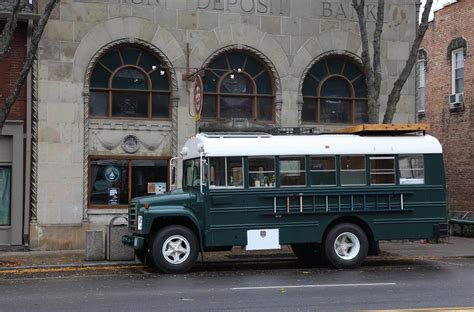 This 1987 School Bus Was Transformed Into A Tiny Cabin On Wheels
