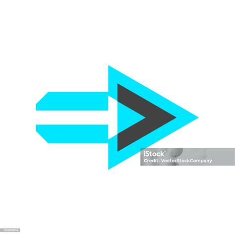 Pfeil Nach Rechts Symbol Vektor Zeichen Und Symbol Isoliert Auf Weißem Hintergrund Pfeil Nach