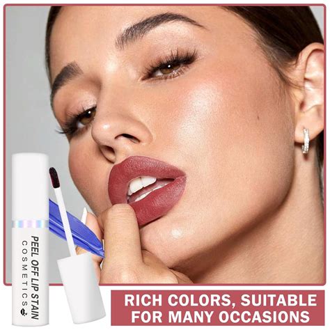 Juego De Colores De Tinte De Labios Para Despegar Y Quitar Brillo De Labios De Color Nude