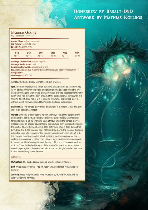 236 Best DnD aquatic monsters and references images in 2020 | Fantasy ...