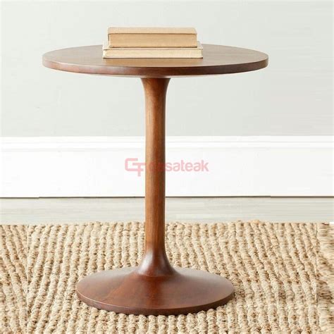 Teak Round Side Table and wooden center tables Puchong kl