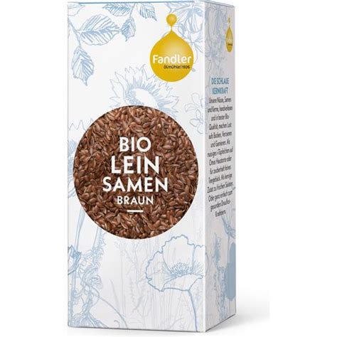 Ölmühle Fandler Bio Leinsamen 600 g Piccantino Onlineshop Deutschland