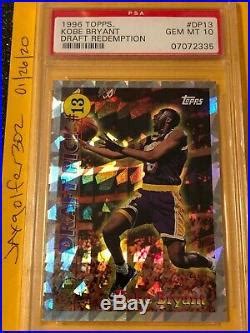 Topps Draft Redemption Kobe Bryant Psa Dp Rookie Card Rc