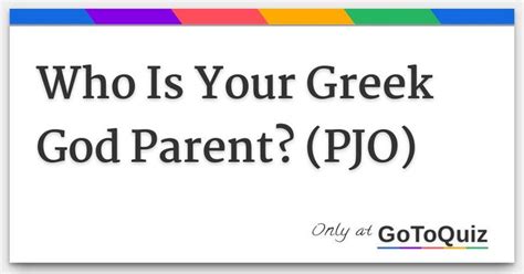 Results Who Is Your Greek God Parent PJO God Parents Greek Gods Pjo