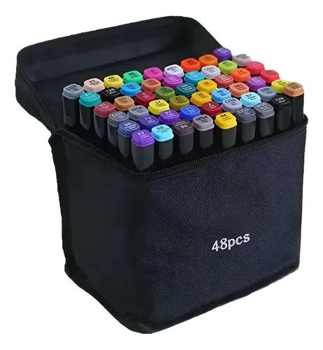 Caneta Bobbie Goods 48 Cores - Canetinha Colorida Touch 48 Cores Para Colorir Bobbie Goods ...