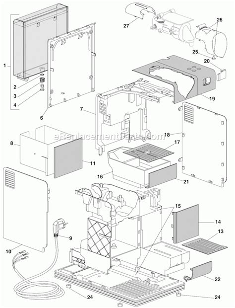 Delonghi Coffee Maker Parts Diagram | Reviewmotors.co