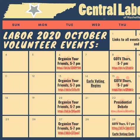 Labor 2020 October Volunteer Events 5 Pdf DocDroid