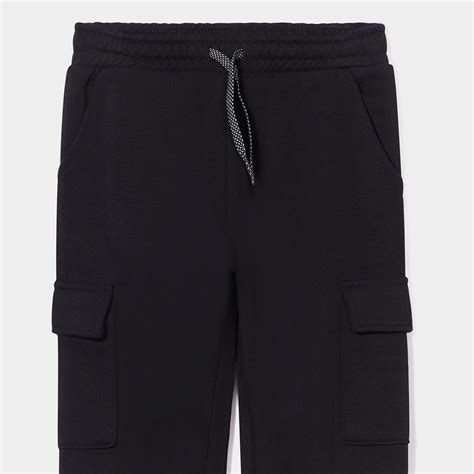 Pantalon De Jogging Cargo Bas élastiqué Noir Fille La Halle