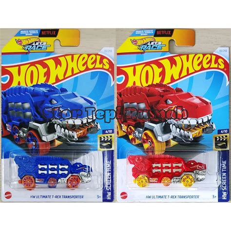 Hot Wheels Hw Ultimate T Rex Transporter Hw Screen Time Shopee Malaysia