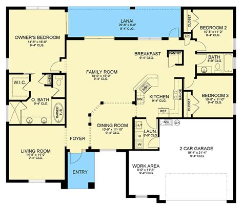 Exploring The Benefits Of Ranch House Floor Plans 3 Bedroom - House Plans