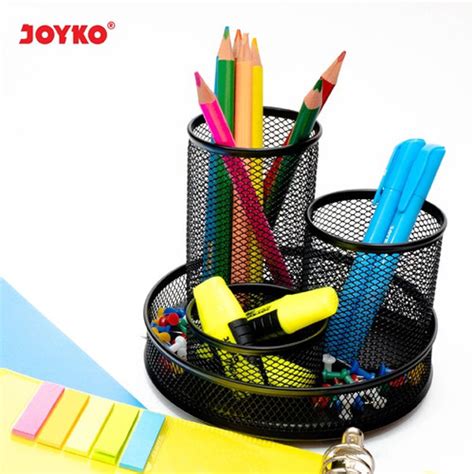 Jual Desk Set JOYKO DS24 360 Rotary Pen Stand Holder Tempat Pensil