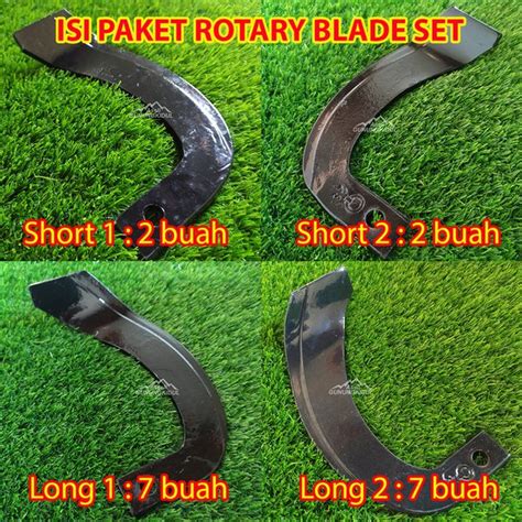 Jual Paket Pisau Rotary Traktor Quick Zena Buah Rotary Blade Set